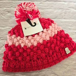 Spyder Adorable Soft Pink Winter Pompom Beanie, NWT, Toddler Size (53)